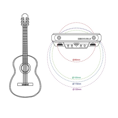Звукознімач для акуст. гітари DOUBLE X2